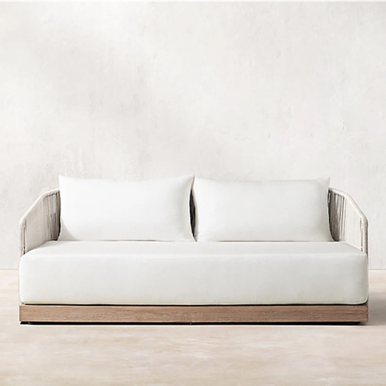 outdoor waterproof teak sofa patio set combination