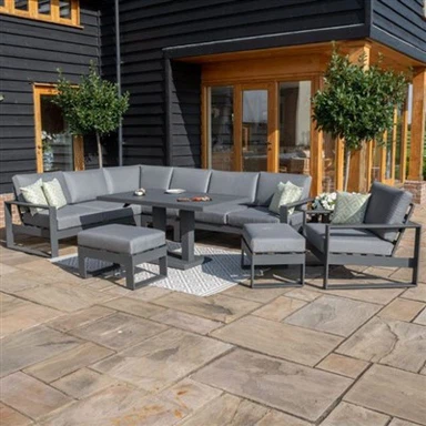 야외 소파 L 모양