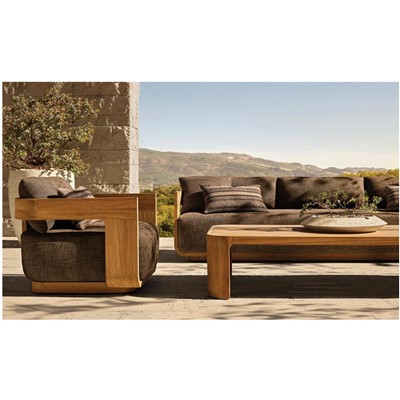 티크 나무 소파 세트